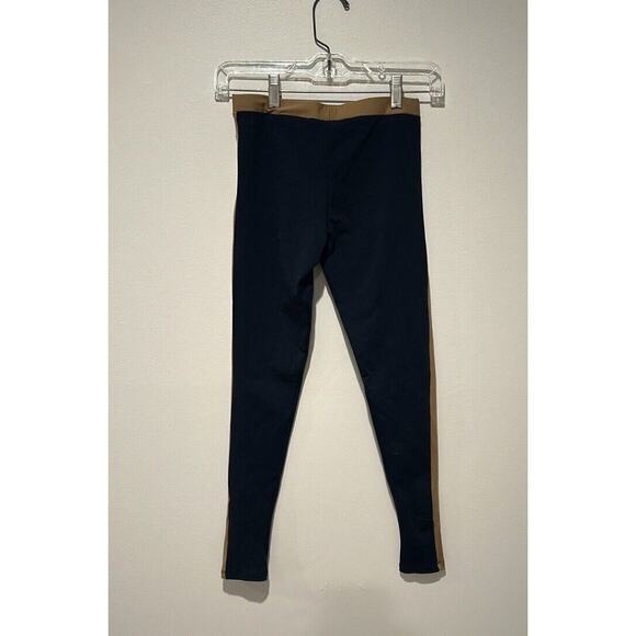 David Lerner Leggings Navy Camel Size Small Equestrian Classic Preppy Basic Chic - Picture 3 of 3